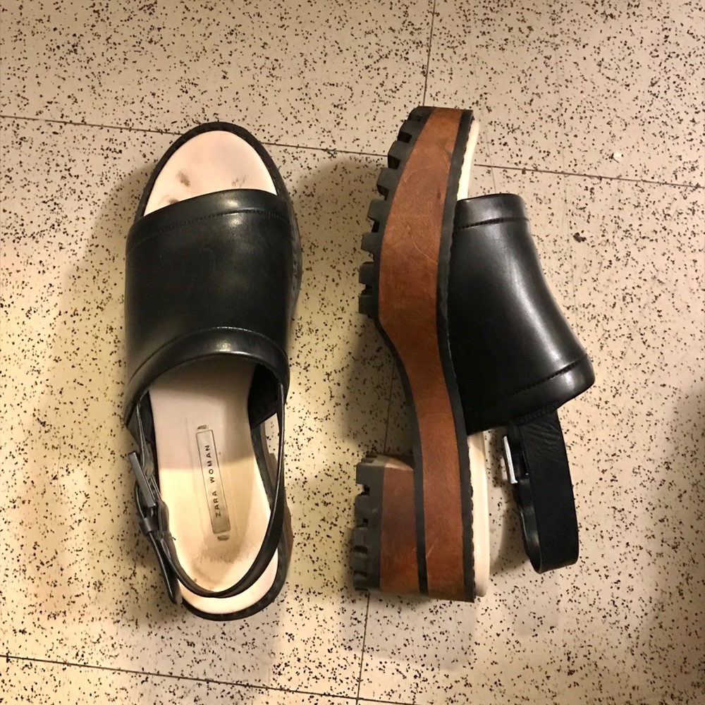 Zara Black Mules